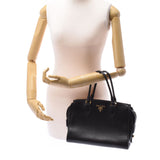 PRADA Prada 2way bag black gold bracket 1BA163 Women's leather handbag AB rank used sinkjo