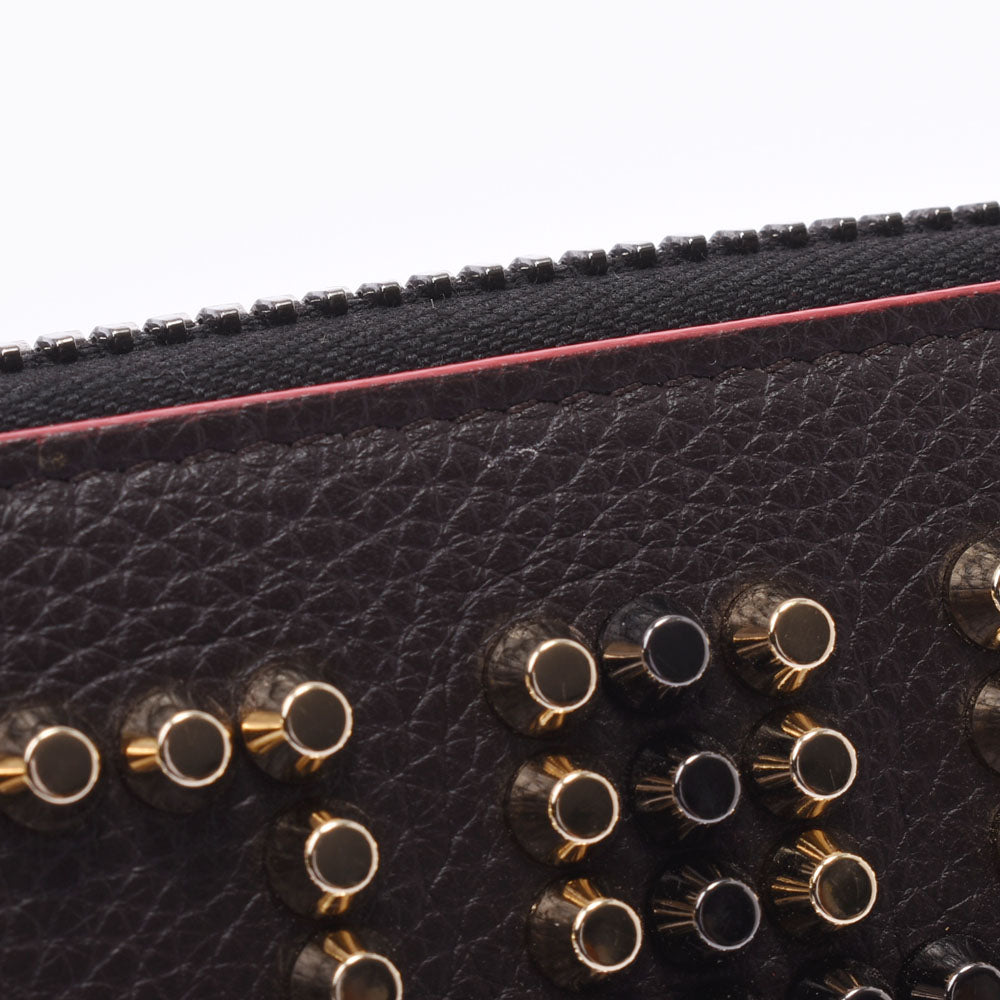 クリスチャンルブタンパネトーネ スタッズ ダークブラウン レディース