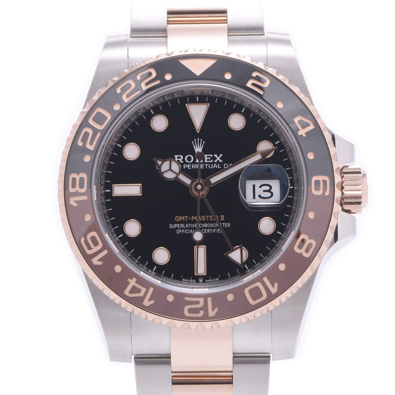 [Cash Special price] ROLEX Rolex GMT Master 2 Black / Brown Beezel 126711CHNR Men's SS / Ever Rose Gold Watch Automatic Wound Black Table Unused Silgrin