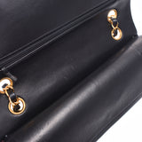 CHANEL シャネル マトラッセ チェーンショルダー 二重蓋 黒 ゴールド金具 レディース ラムスキン ショルダーバッグ Bランク 中古 銀蔵