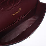 CHANEL シャネル マトラッセ チェーンショルダー 二重蓋 黒 ゴールド金具 レディース ラムスキン ショルダーバッグ Bランク 中古 銀蔵
