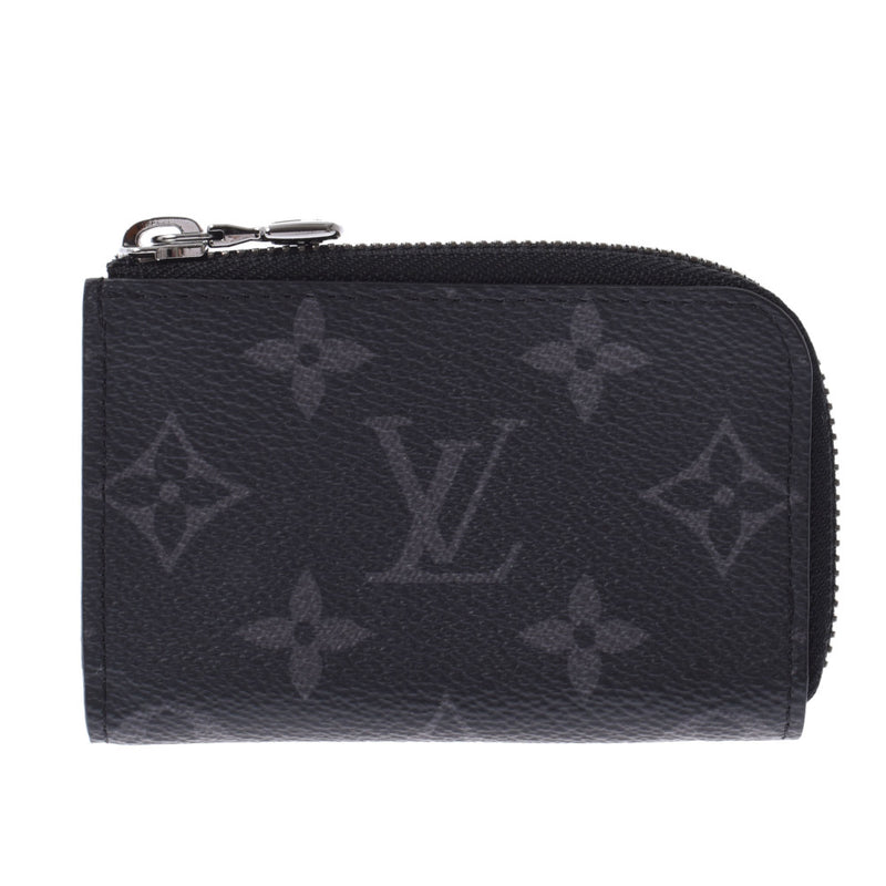 Louis Vuitton Monogram eclipse Porte monneje Black / Gree m63536 men's Monogram eclipse canvas coin case