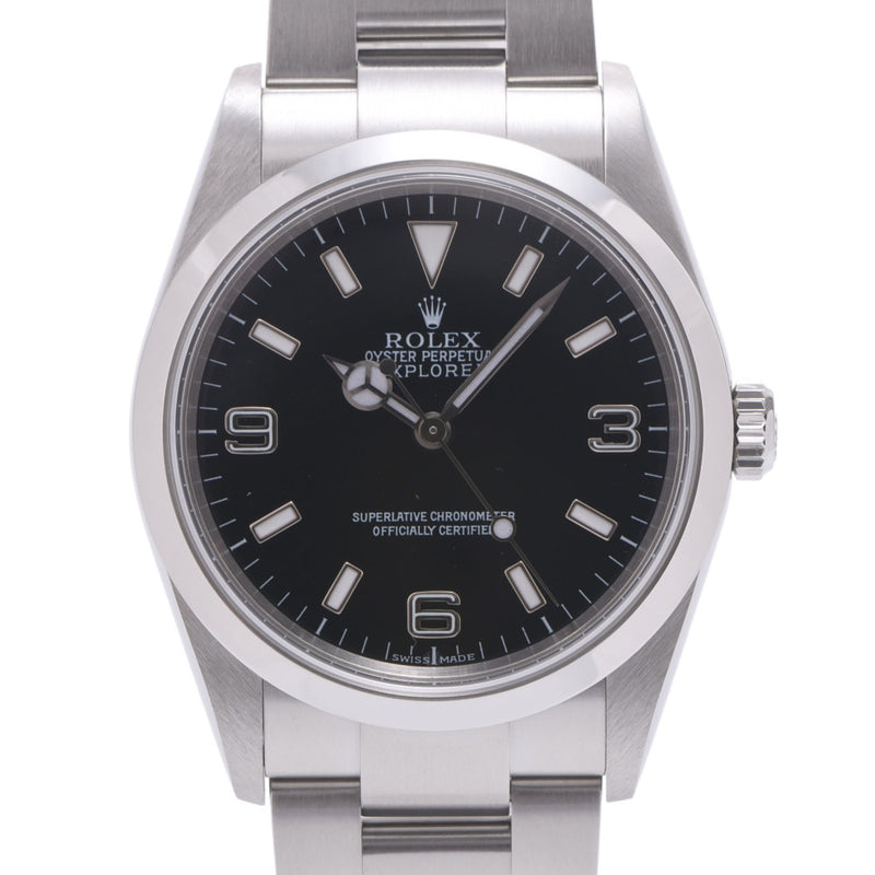 ROLEX ロレックス エクスプローラー1 EX1 114270 メンズ SS 腕時計 自動巻き 黒文字盤 Aランク 中古 銀蔵