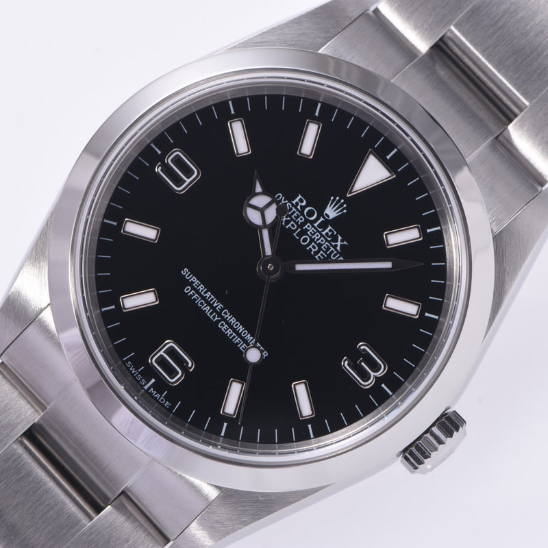 ROLEX ロレックス エクスプローラー1 EX1 114270 メンズ SS 腕時計 自動巻き 黒文字盤 Aランク 中古 銀蔵