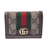 Gucci off deer compact wallet Gree / Brown 523155 Womens GG