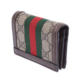 Gucci off deer compact wallet Gree / Brown 523155 Womens GG