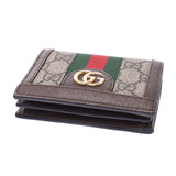 Gucci off deer compact wallet Gree / Brown 523155 Womens GG