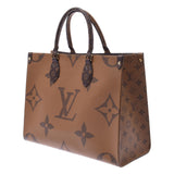 Louis Vuitton Monogram reverse on the go mm2way brown m45321 Unisex Monogram canvas tote bag NEW