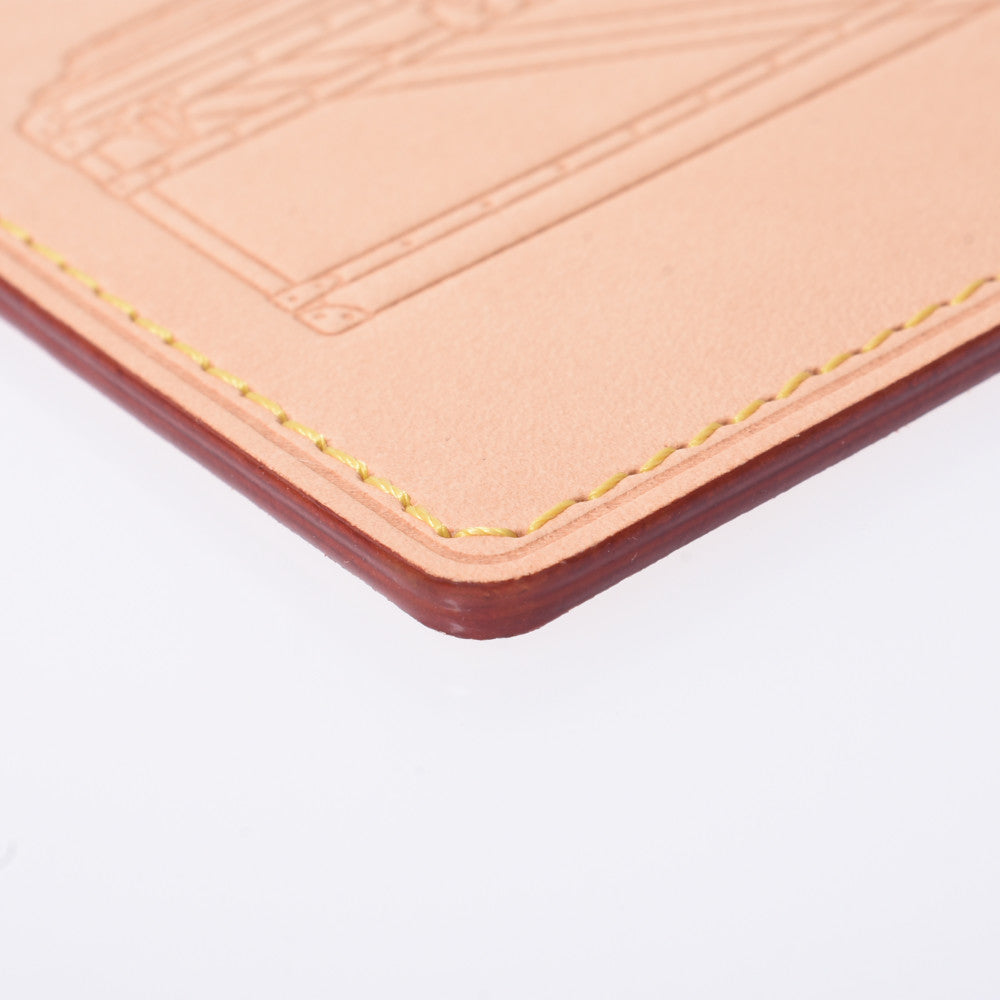 ルイヴィトンポルトカルト トランク ベージュ ユニセックス ヌメ革