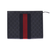 GUCCI グッチ GGスプリーム  グレー 475316 メンズ GGスプリームキャンバス クラッチバッグ ABランク 中古 銀蔵