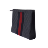 GUCCI グッチ GGスプリーム  グレー 475316 メンズ GGスプリームキャンバス クラッチバッグ ABランク 中古 銀蔵