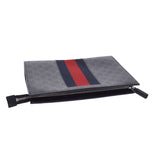GUCCI グッチ GGスプリーム  グレー 475316 メンズ GGスプリームキャンバス クラッチバッグ ABランク 中古 銀蔵