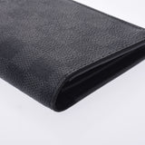 Louis Vuitton Louis Vuitton Damier Graphit Portfoille Braza Black N62665 Men's Dumie Graphit Canvas Long Wallet B Rank Used Silgrin