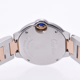 CARTIER カルティエ バロンブルーSM Ｗ6920034 レディース SS/PG 腕時計 クオーツ ピンクシェル文字盤 Aランク 中古 銀蔵