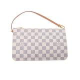 Louis Vuitton Louis Vuitton Damier Azul Never全毫米N41361男女皆宜的Damier Azur Cambas Tote Bag Ab排名使用Silgrin