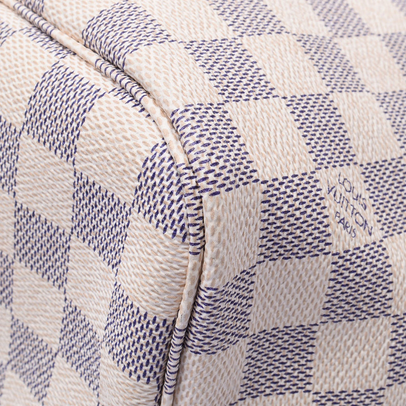 Louis Vuitton Louis Vuitton Damier Azul Never全毫米N41361男女皆宜的Damier Azur Cambas Tote Bag Ab排名使用Silgrin