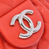 Chanel Chanel Matrasse链绕红银夹具女士们康复肩包新的Sanko