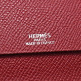 Hermes Hermes Agenda Vision 2 Bordeaux / Rougebiff □ F engraving (around 2002) Unisex Voepson notebook cover B rank used sinkjo