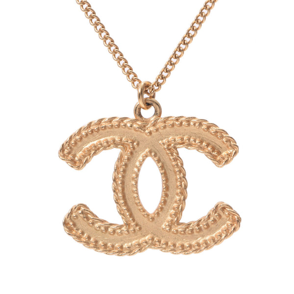 CHANEL シャネル ココマーク  12年モデル ゴールド金具 レディース GP ネックレス Aランク 中古 銀蔵