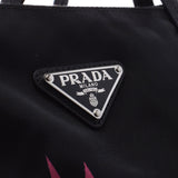 prada prada只有一个侧面插座黑色1BO300女用尼龙皮革手提袋未使用的ginzo