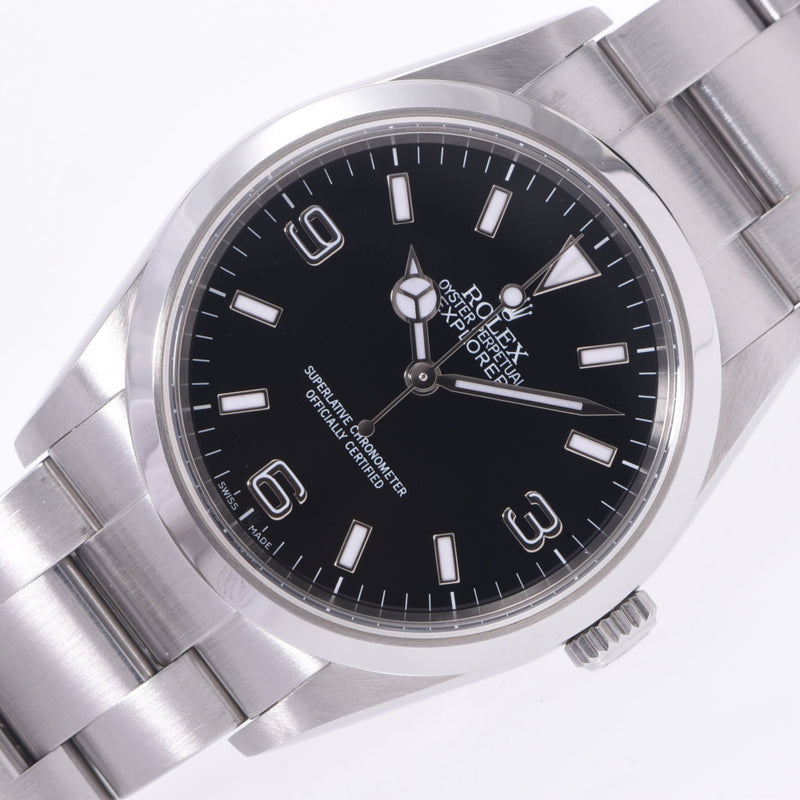 ROLEX ロレックス エクスプローラー1 EX1 114270 メンズ SS 腕時計 自動巻き 黒文字盤 Aランク 中古 銀蔵