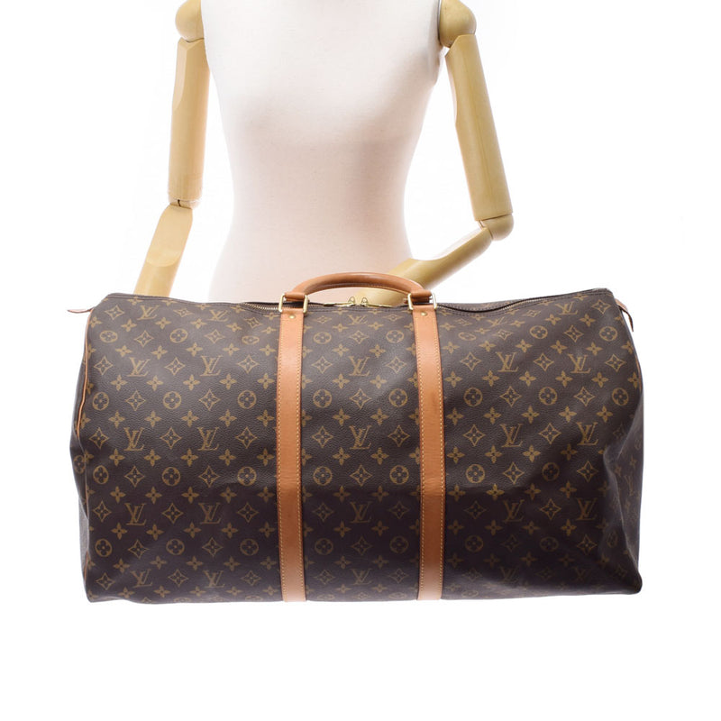 LOUIS VUITTON ルイヴィトン モノグラム キーポル 60 ブラウン M41422 ユニセックス モノグラムキャンバス ボストンバッグ Bランク 中古 銀蔵