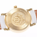 HERMES Hermes Serie Besel Diamond Ladies YG/Leather Watch Quartz White Dial A Rank used Ginzo