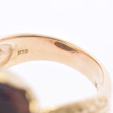 其他琥珀色钻石0.06CT编号12中的Munisex K18YG戒指 /戒指