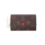 LOUIS VUITTON Louis Vuitton Monogram Multicre 6 Fuchsha M60701 Unisex Monogram canvas key case unused Ginzo