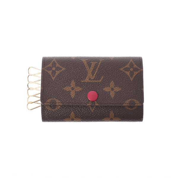 LOUIS VUITTON Louis Vuitton Monogram Multicre 6 Fuchsha M60701 Unisex Monogram canvas key case unused Ginzo