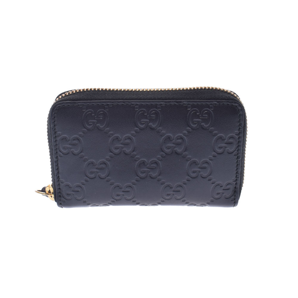 グッチグッチシマ 黒 ユニセックス コインケース 447939 GUCCI 中古