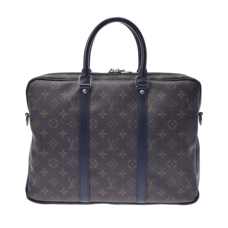 LOUIS VUITTON Louis Vuitton Makaser PDV PM Brown M52005 Men's Monogram Makaser Business Bag B Rank used Ginzo