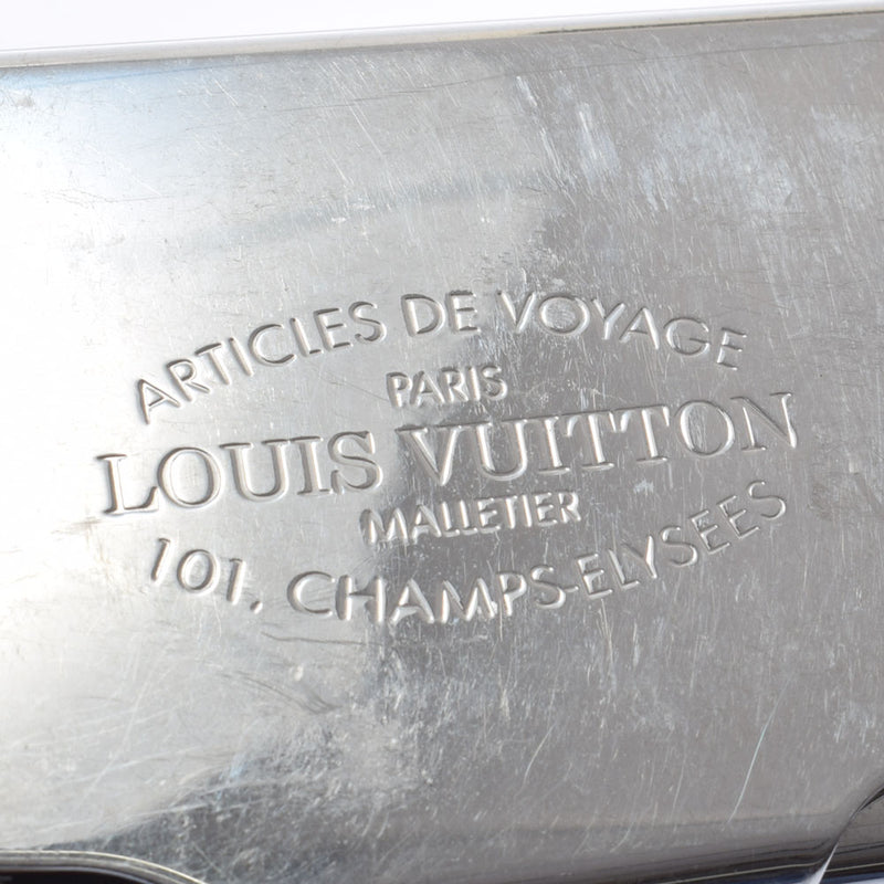 LOUIS VUITTON ルイヴィトン ポルトカルトボワヤージュ 名刺入れ シルバー M66175 レディース メタル カードケース Bランク 中古 銀蔵