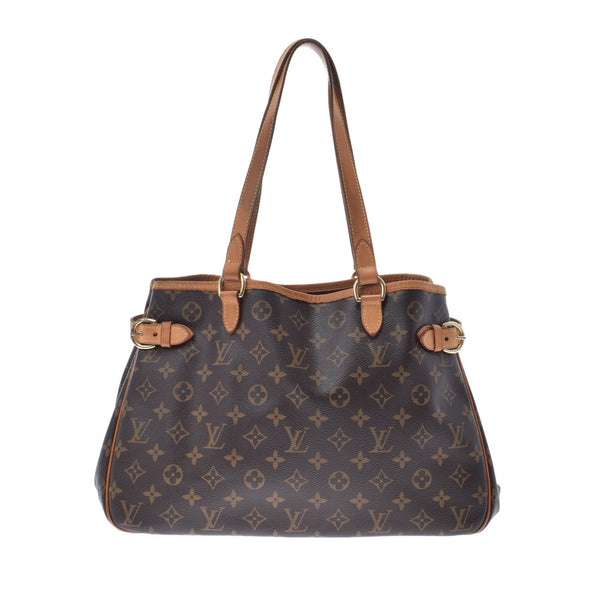 LOUIS VUITTON Louis Vuitton Monogram Batnyol Olizontal Brown M51154 Unisex Monograph Tote Bag B Rank used Ginzo