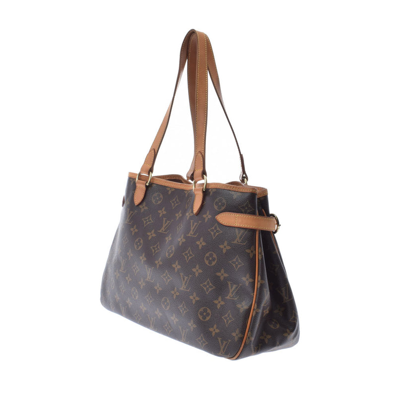 LOUIS VUITTON ルイヴィトン モノグラム バティニョール・オリゾンタル ブラウン M51154 ユニセックス モノグラムキャンバス トートバッグ Bランク 中古 銀蔵