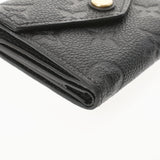 LOUIS VUITTON Louis Vuitton Monogram Amplant Portofoille Zoe Noir (Black) M62935 Unisex Leather tri -fold wallet AB Rank used Ginzo