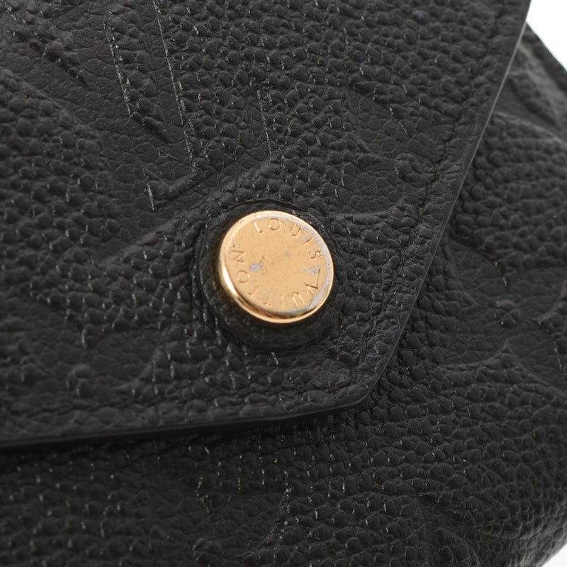 路易威顿路易斯·维顿（Louis Vuitton）路易·威登（Louis Vuitton）会标gomplant portofoille zoe noir（黑色）M62935男女通用皮革Tri -fold Wallet AB等级使用Ginzo