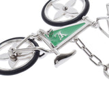 LOUIS VUITTON Louis Vuitton Bijou Sack Bike Silver M77148 Unisex key ring unused Ginzo