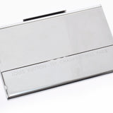 LOUIS VUITTON Louis Vuitton Portcartic Calteis Silver M65227 Ladies Metal Card Case AB Rank Used Ginzo