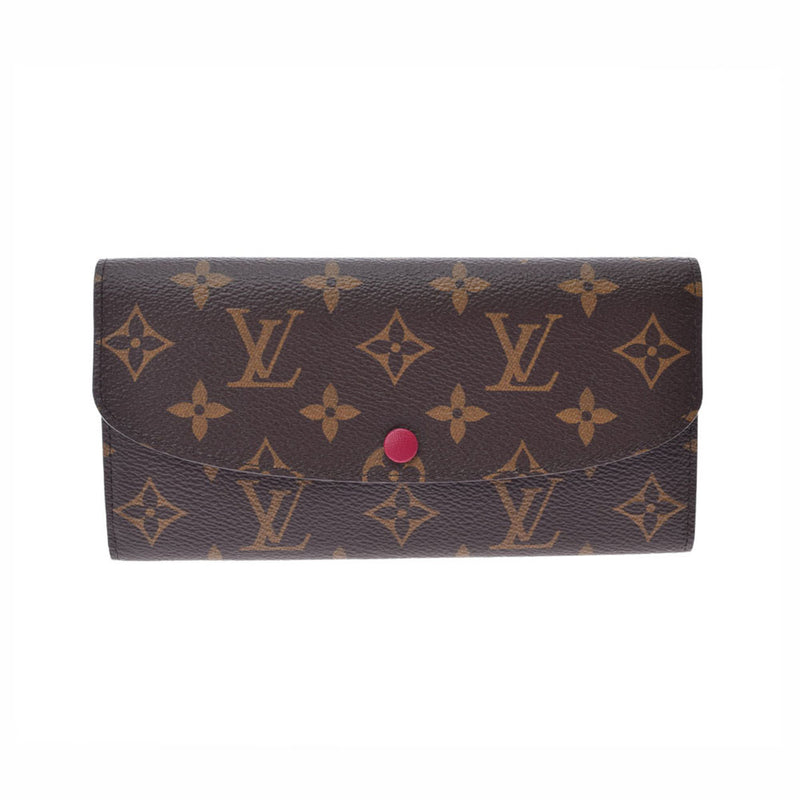 路易威顿路易·维顿（Louis Vuitton），路易·威登（Louis Vuitton）会标portofoyille emily fuchsha M60697女usex monogram canvas帆布钱包未使用的金佐（Ginzo）