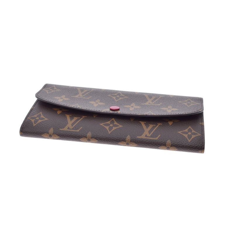 路易威顿路易·维顿（Louis Vuitton），路易·威登（Louis Vuitton）会标portofoyille emily fuchsha M60697女usex monogram canvas帆布钱包未使用的金佐（Ginzo）