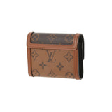 LOUIS VUITTON Louis Vuitton Monogram Portofoyille Dofphine Compact Brown M68725 Ladies Monogram Canvas Three Fold Wallet B Feden Ginzo