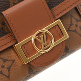 LOUIS VUITTON Louis Vuitton Monogram Portofoyille Dofphine Compact Brown M68725 Ladies Monogram Canvas Three Fold Wallet B Feden Ginzo