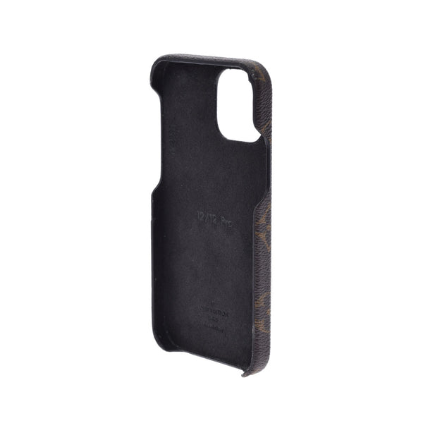 路易威顿路易·维顿（Louis Vuitton）路易威登（Louis Vuitton）会标iPhone iPhone bumpard精细12/12Pro智能手机盒棕色M80330女用式会标帆布帆布品牌配件B等级二手Ginzo