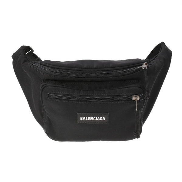 BALENCIAGA Balenciaga Explorer Black Unisex Nylon Body Bag AB Rank used Ginzo