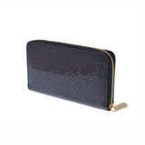 LOUIS VUITTON Louis Vuitton Verni Zippy Wallet Old Blue Amphini M91457 Ladies Monogram Verni Wallet A Rank used Ginzo