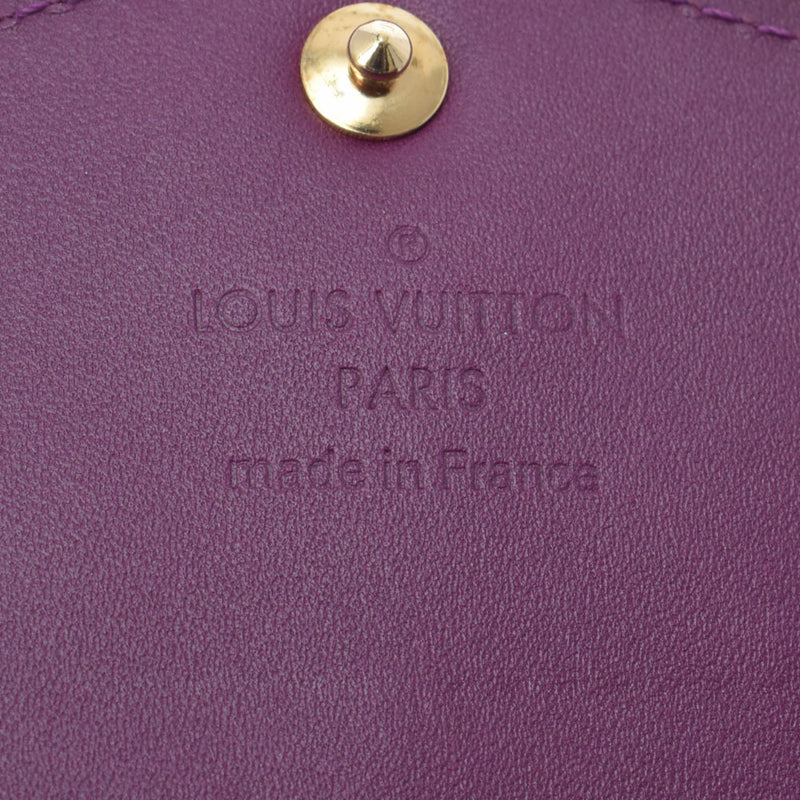 LOUIS VUITTON Louis Vuitton Verni Portofoy Yusara Amethyst M90150 Ladies Monogram Verni Wallet A Rank used Ginzo