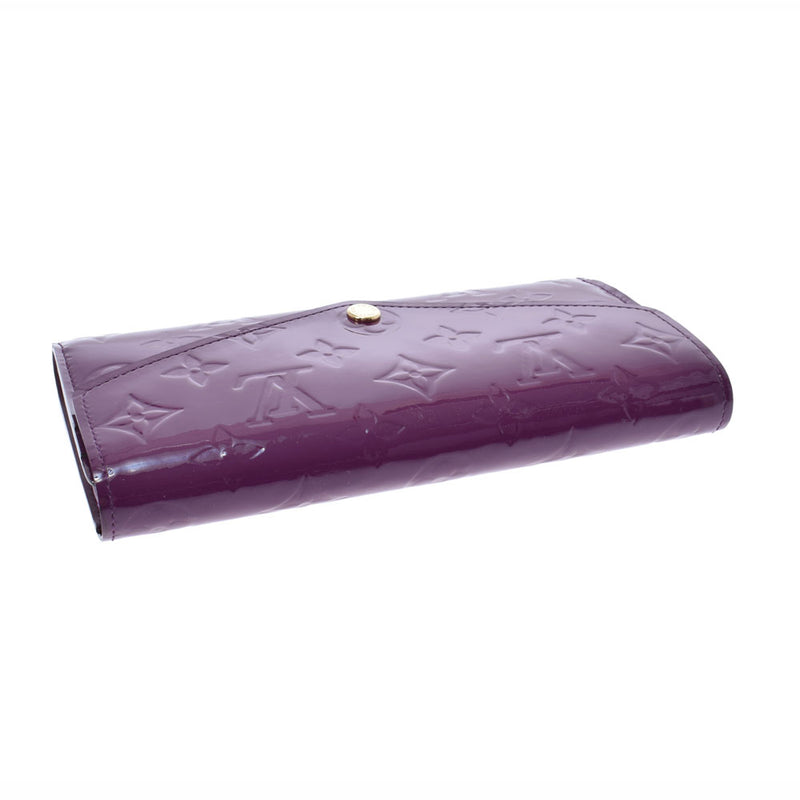 LOUIS VUITTON Louis Vuitton Verni Portofoy Yusara Amethyst M90150 Ladies Monogram Verni Wallet A Rank used Ginzo