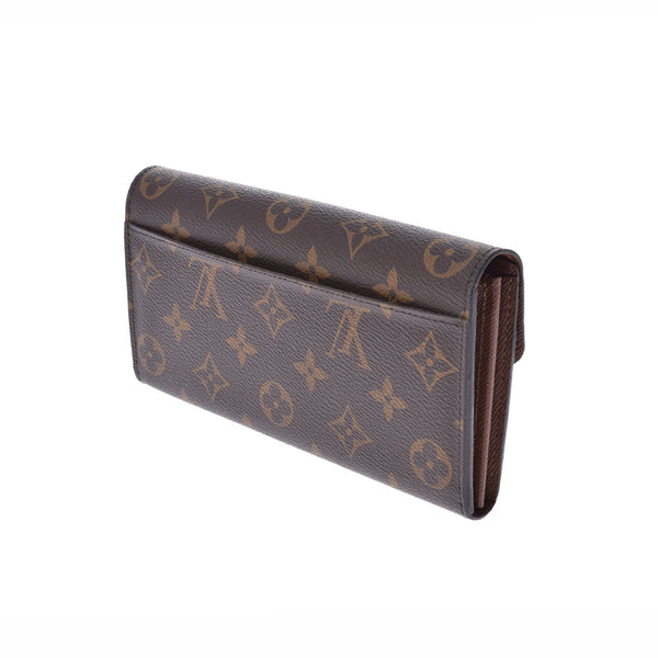 LOUIS VUITTON Louis Vuitton Monogram Portofoyille Sara Blown M60531 Unisex Monogram Canvas Wallet AB Rank Used Ginzo