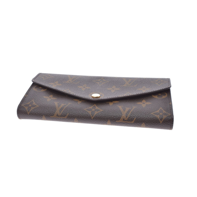 LOUIS VUITTON Louis Vuitton Monogram Portofoyille Sara Blown M60531 Unisex Monogram Canvas Wallet AB Rank Used Ginzo